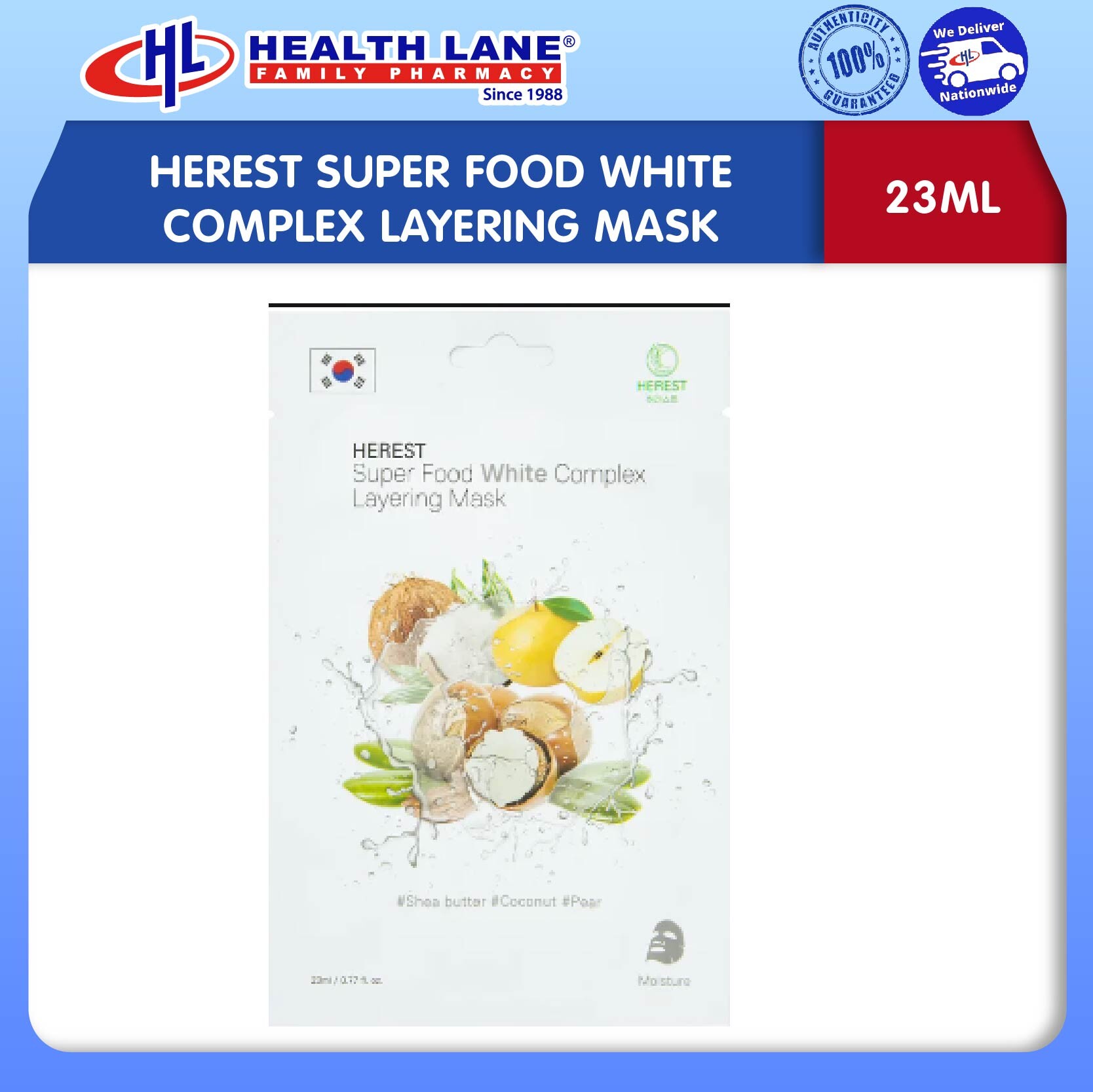 HEREST SUPER FOOD WHITE COMPLEX LAYERING MASK (23ML)